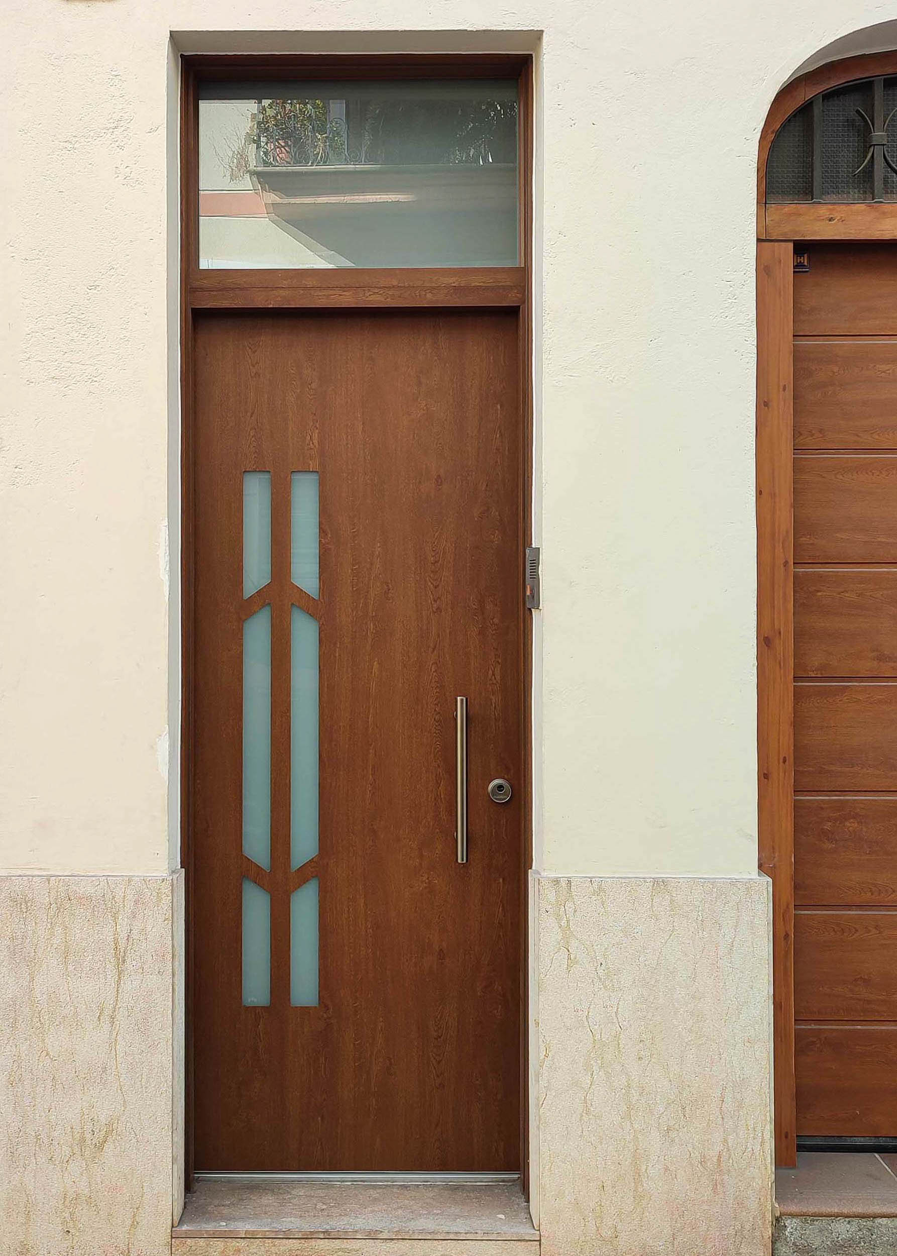 Duque Vientre taiko puerta Puerta exterior con vidrios decorativos - Puertas Interiores
