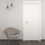 Puerta interior de aluminio fresada modelo N 200 2FH