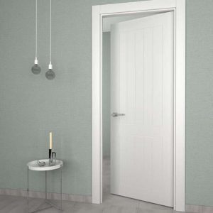 Puerta interior de aluminio fresada modelo N 200 2PF