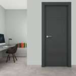 Puerta interior de aluminio fresada modelo N 200 4FH2