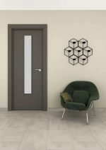 Puerta interior de aluminio liso modelo N 100 1VEL