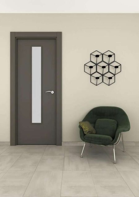 Puerta interior de aluminio liso modelo N 100 1VEL Puerta interior de aluminio liso modelo N 100 1VEL