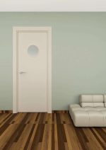 Puerta interior de aluminio liso modelo N 100 OB/0
