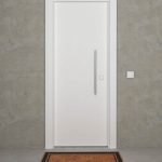 Puerta de entrada lisa color blanco