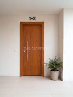 Puerta exterior con 2 lineas verticales juntas fresadas - Imagen 2