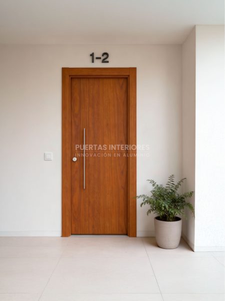 Puerta exterior con 2 lineas verticales juntas fresadas - Imagen 2