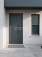 Puerta exterior lisa de ALUMINIO