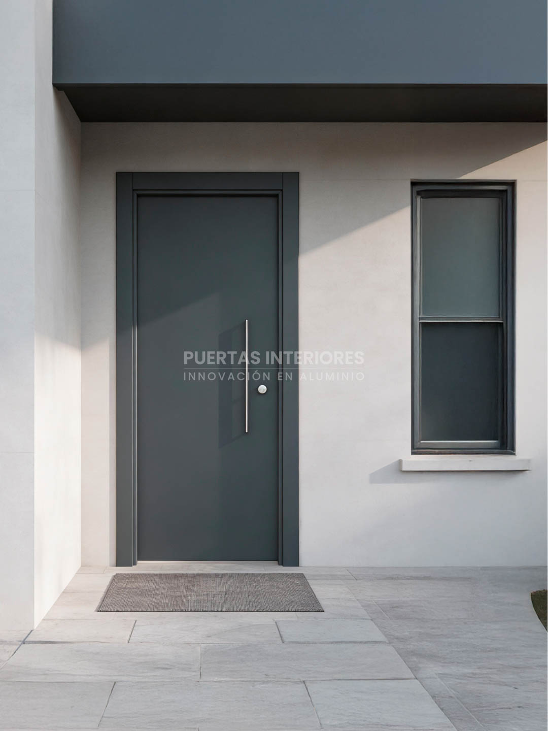 Renders portes d'entrada 2 - 400 C Puerta exterior lisa de ALUMINIO - Imagen 1
