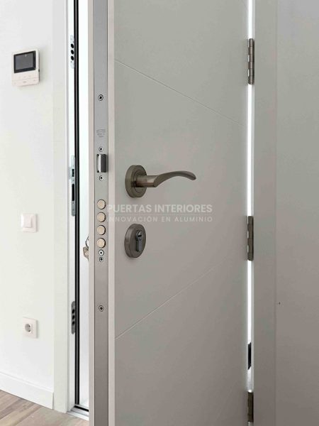 Puerta exterior con vidrios decorativos - Imagen 5