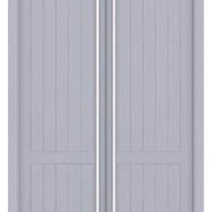 Puertas abatibles para armario empotrado de aluminio modelo granero