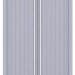 Puertas correderas para armario empotrado de aluminio modelo con rayas verticales