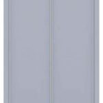 Puertas correderas para armario empotrado de aluminio modelo liso