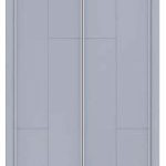 Puertas correderas para armario empotrado de aluminio modelo con rayas desiguales