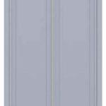 Puertas correderas para armario empotrado de aluminio modelo con 2 rayas verticales por hoja