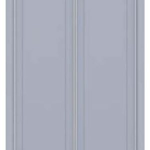 Puertas correderas para armario empotrado de aluminio modelo con 2 rayas verticales por hoja